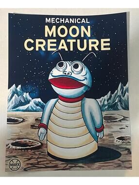 Marx Moon Creature PRINT Paper Poster Ad Promo 8.5”x11” 1968 Mechanical Tin Toy